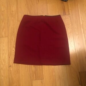 GAP Deep Red Pencil Skirt